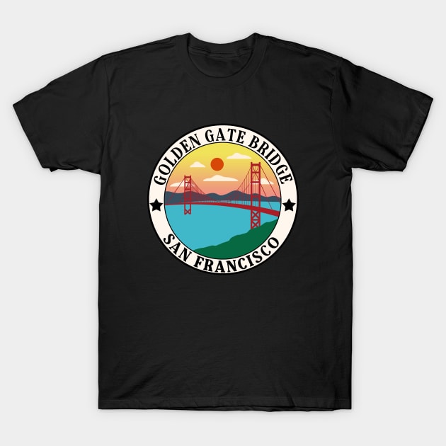 Golden Gate Bridge T-Shirt by Priyanka Tyagi